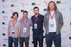 Rane Jameson, Brandon Moore, and Caleb Alexander Smith at an event for The Spearhead Effect (2017)