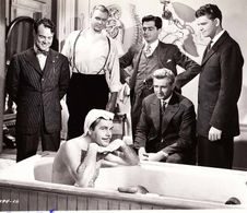Lloyd Bridges, Billy De Wolfe, Bill Edwards, Pat Phelan, and Sonny Tufts in Miss Susie Slagle's (1946)