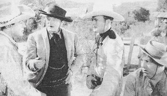 Bob Baker, Don Barclay, LeRoy Mason, and Forrest Taylor in Outlaw Express (1938)