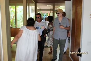 Arriving at the Belize Film Commission Mixer in Los Angeles