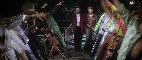 George Gilmour and Vladek Sheybal in The Apple (1980)