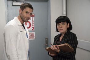 Ryan Eggold and Anna Suzuki in New Amsterdam (2018)