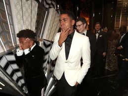 Alex R. Hibbert, Jaden Piner, and Jharrel Jerome at an event for The Oscars (2017)