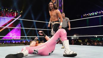 Mansoor Al-Shehail and Nic Nemeth in WWE Super Show-Down (2020)