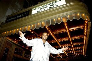 James Lewis at The Warner Theatre were he performed in the stage play Church Girl