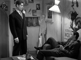 Robert Hossein and Marcel Lupovici in Rififi (1955)