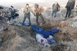 Jay Robertson, Naveen A. Chathapuram, and Paul Belsito in The Last Victim (2021)