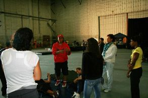 Teaching a seminar about finding the right camera angles for your action scenes at the ACTION ICON AWARDS.