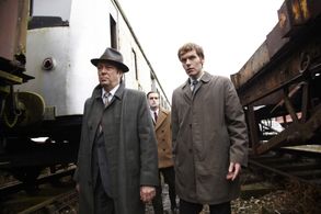Roger Allam, Shaun Evans, and Jack Laskey in Endeavour (2012)
