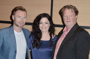 Ronan Keating, Mark Lamprell, and Laura Michelle Kelly at an event for Goddess (2013)