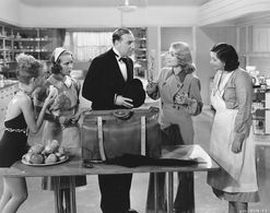 Constance Bennett, Bonita Granville, Marjorie Kane, Patsy Kelly, and Alan Mowbray in Merrily We Live (1938)