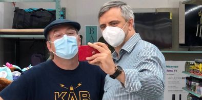 Pasha Patriki & Jon Keyes on set of Rogue Hostage