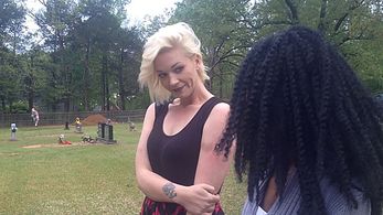 Miracle Davis and Holly Petty in Then the Night Comes (2018)