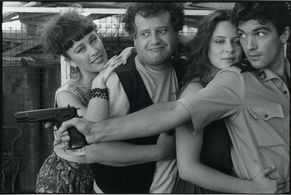 Antonio Banderas, Juan Echanove, Verónica Forqué, and Aitana Sánchez-Gijón in Going Down in Morocco (1989)