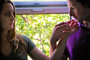 Ryan McDaniel (John) and Angela Sprinkle (Mary) - Photo By Joe Bonelli