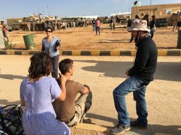 Nicholas Hoult, Chris Roessner -- Set of Sand Castle