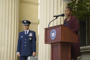 Adrian Pasdar and Shelley Robertson in Agents of S.H.I.E.L.D. (2013)