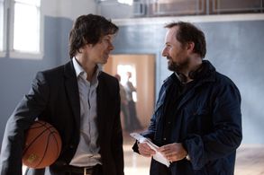 Mark Wahlberg and Rupert Wyatt in The Gambler (2014)