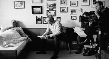 Martin Gschlacht, Peter Simonischek, and Götz Spielmann in October November (2013)