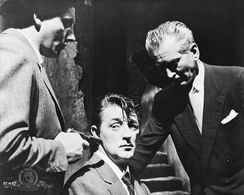 Robert Mitchum and Lauritz Falk in Foreign Intrigue (1956)