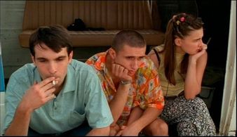 Dragos Bucur, Alexandru Papadopol, and Ioana Flora in Stuff and Dough (2001)