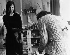 Dieter Laser and Angela Winkler in The Lost Honor of Katharina Blum (1975)