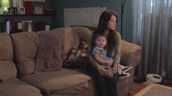 Victoria Truscott with Lani Lee in a still from the web series The Neighborhood