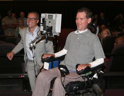 Steve Gleason at an event for Gleason (2016)