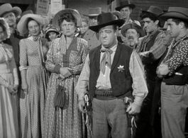 William Ching, Bill Clauson, Lou Costello, Jack Curtis, Diane Florentine, Emmett Lynn, Marjorie Main, Pamela Wells, and 