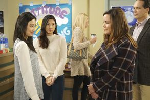 Diedrich Bader, Katy Mixon, and Cerina da Graca in American Housewife (2016)