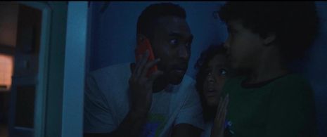 Baeyen Hoffman, Maria Nash and Kevin Vidal in Culprits.