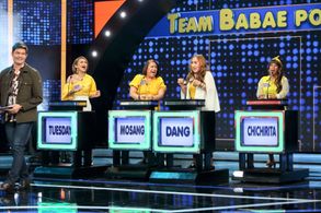 Dang Cruz, Mosang, Tuesday Vargas, and Jessah Chichirita in Family Feud Philippines (2022)