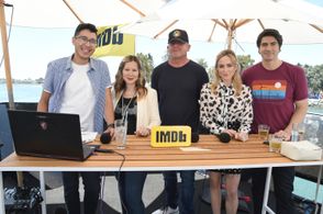 Dominic Purcell, Brandon Routh, Ian de Borja, Caity Lotz, and Keto Shimizu at an event for IMDb at San Diego Comic-Con (