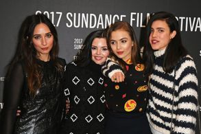 Morgan Saylor, Rebecca Dayan, Eline Powell, and Margaret Qualley