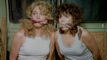 Elizabeth Carroll and Melanie Coll in Lust for Freedom (1987)