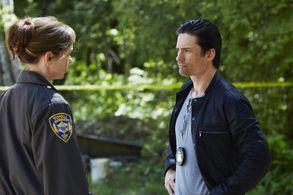 Julianne Nicholson and Warren Christie in Eyewitness (2016)