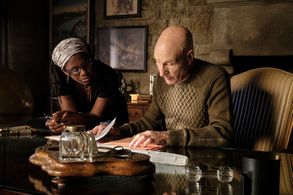 Patrick Stewart and Hanelle M. Culpepper in Star Trek: Picard (2020)