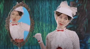 Julia Aks in Please Me - Mary Poppins & Bert (Cardi B/Bruno Mars Parody ft. Todrick Hall) (2019)