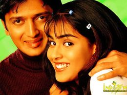 Riteish Deshmukh and Genelia D'Souza in Tujhe Meri Kasam (2003)