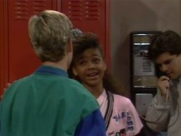 Mark-Paul Gosselaar and Lark Voorhies in Saved by the Bell (1989)