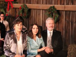 Mimi Kuzyk, Suzanne Cyr, Ted Whittall in Christmas Wedding Runaway