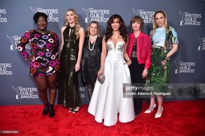 2024 Writers Guild Awards Los Angeles Ceremony - Arrivals LOS ANGELES, CALIFORNIA - APRIL 14: (L-R) Jihan Crowther, Nora