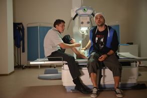 Ilya Glinnikov and Pavel Priluchnyy in Lyubov s ogranicheniyami (2017)