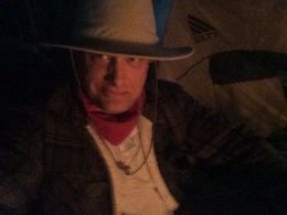 Skip Schwink - on the set of Ape Canyon