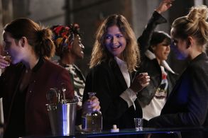 Jill Hennessy, Megan Boone, Anastasia Griffith, Hettienne Park, and Ito Aghayere in The Blacklist (2013)