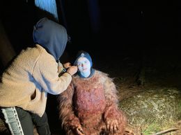 On set for Ewok Hunt