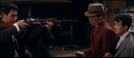 Eiji Gô, Kinzô Shin, and Jô Shishido in Youth of the Beast (1963)