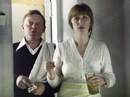 Oleg Khromenkov and Yekaterina Vasilyeva in The Key That Should Not Be Handed On (1977)