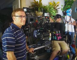 On set of Dark Desire