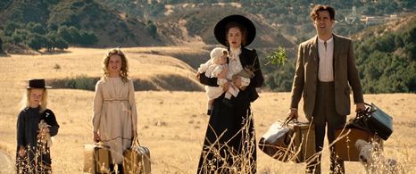 Colin Farrell, Ruth Wilson, Annie Rose Buckley, and Lily Bigham in Saving Mr. Banks (2013)